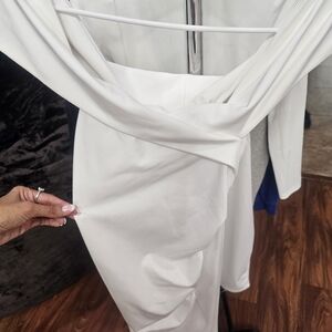 Elegant White Women's Dress